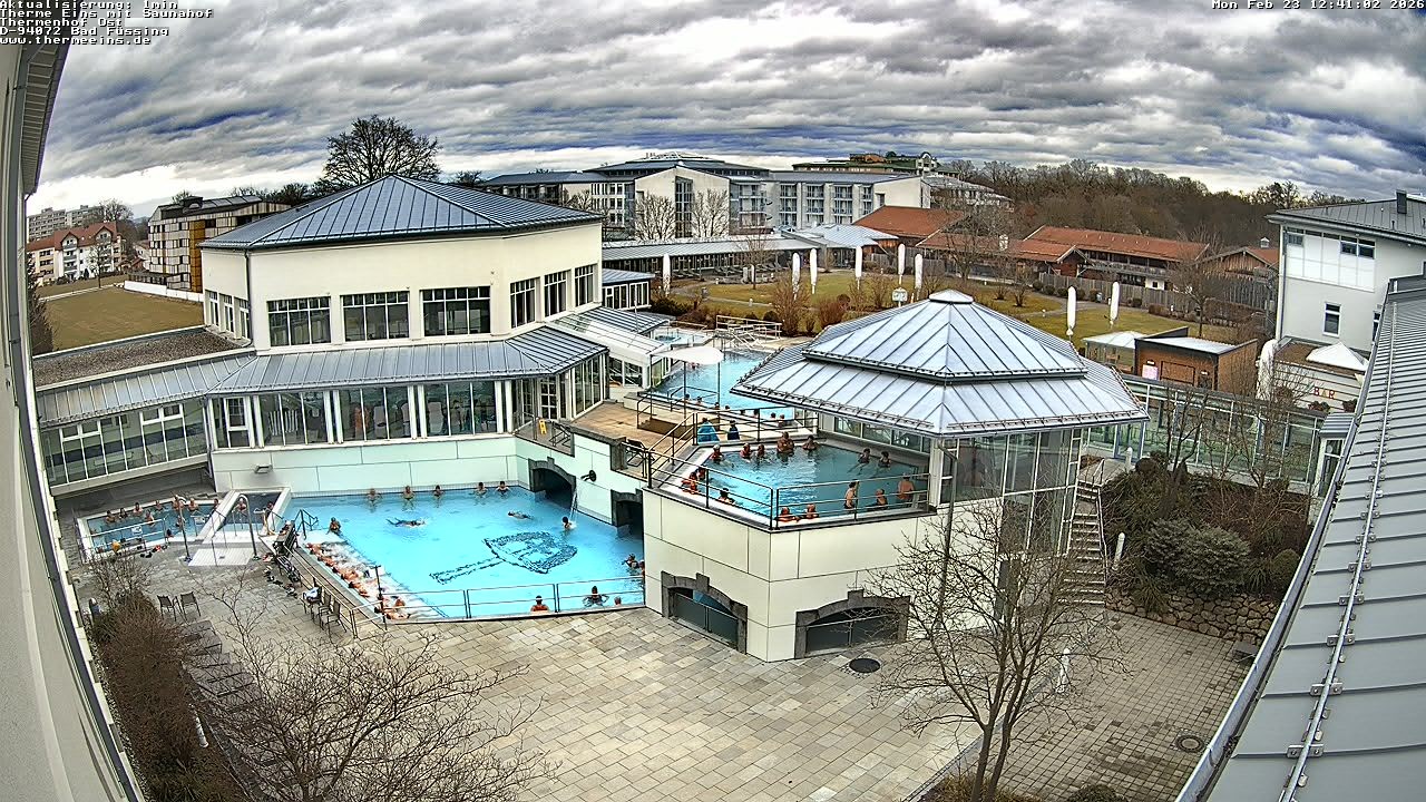 Archiv Foto Webcam Bad Füssing: Therme Eins - Thermenhof Ost
