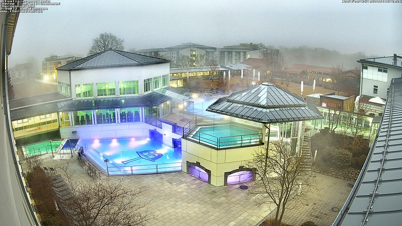 Archiv Foto Webcam Bad Füssing: Therme Eins - Thermenhof Ost