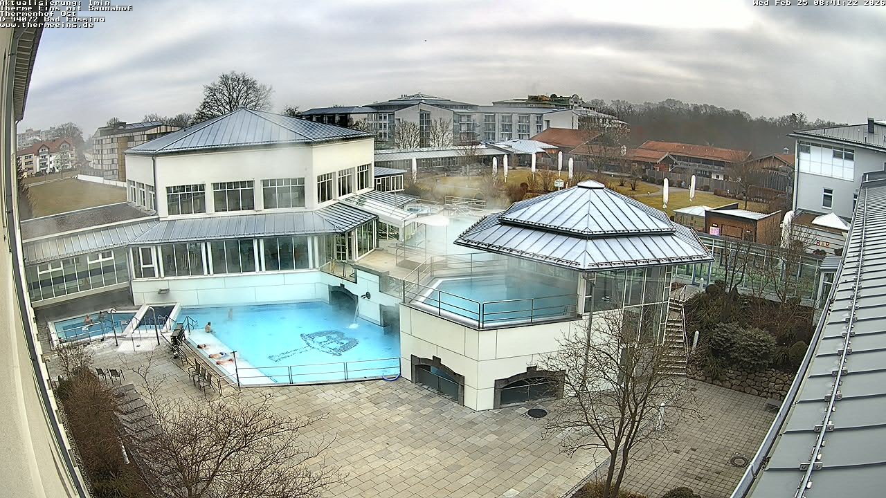 Archiv Foto Webcam Bad Füssing: Therme Eins - Thermenhof Ost