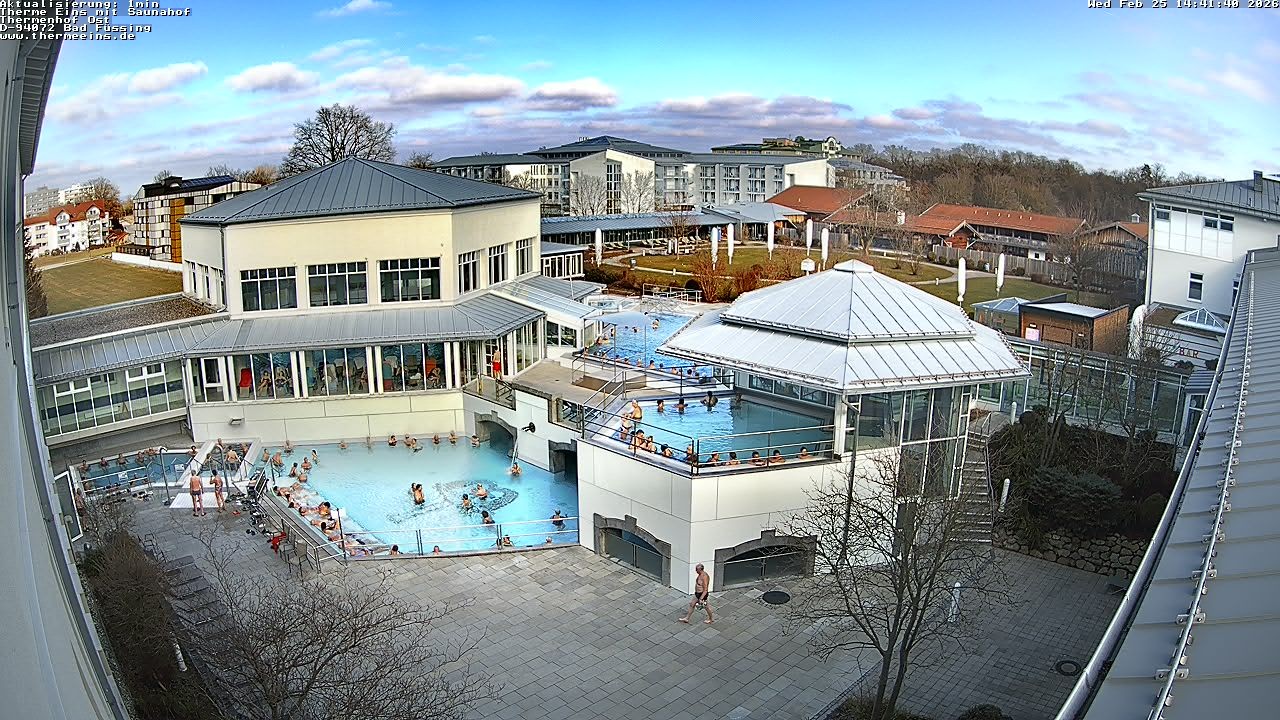 Archiv Foto Webcam Bad Füssing: Therme Eins - Thermenhof Ost