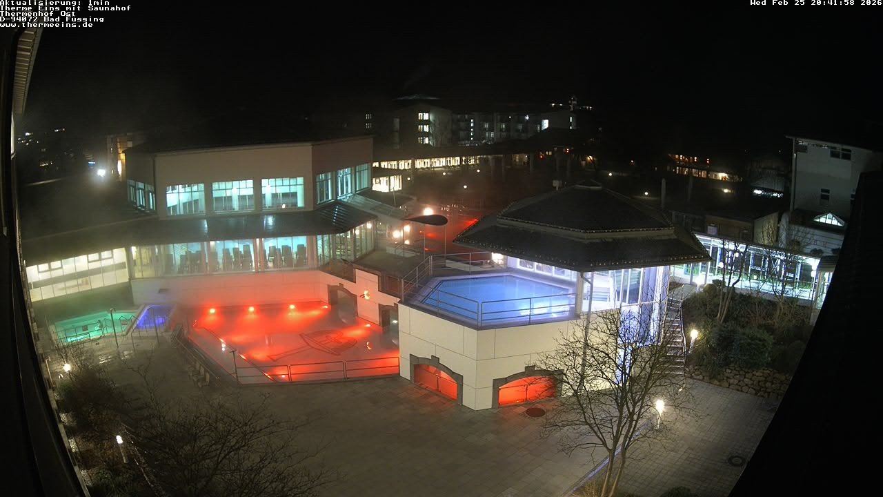 Archiv Foto Webcam Bad Füssing: Therme Eins - Thermenhof Ost