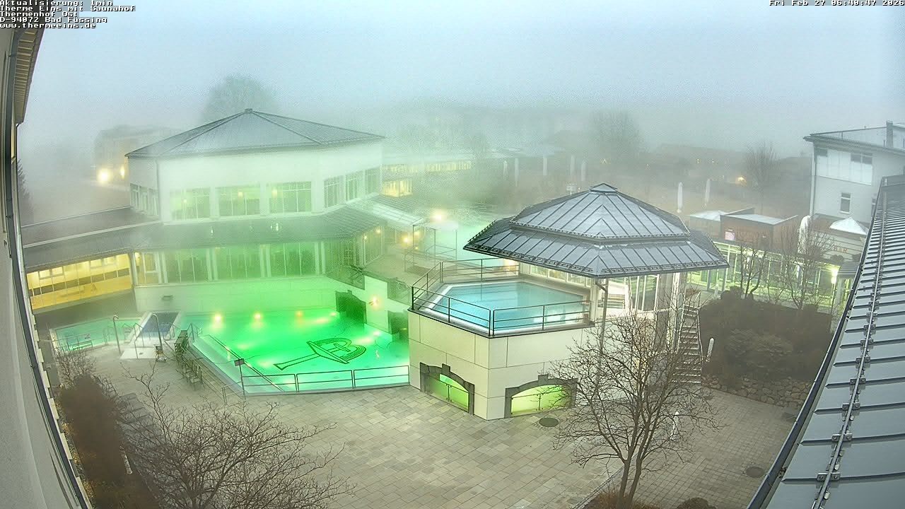 Archiv Foto Webcam Bad Füssing: Therme Eins - Thermenhof Ost
