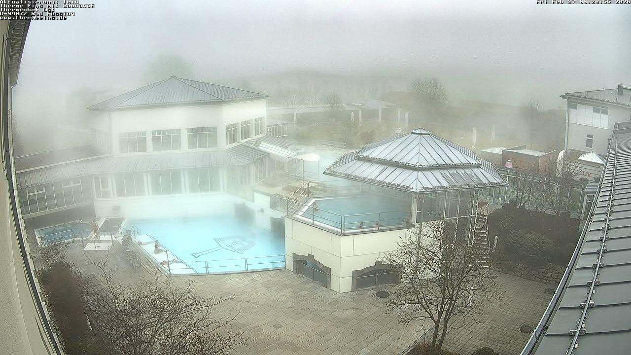 Archiv Foto Webcam Bad Füssing: Therme Eins - Thermenhof Ost