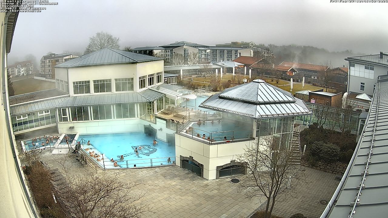 Archiv Foto Webcam Bad Füssing: Therme Eins - Thermenhof Ost