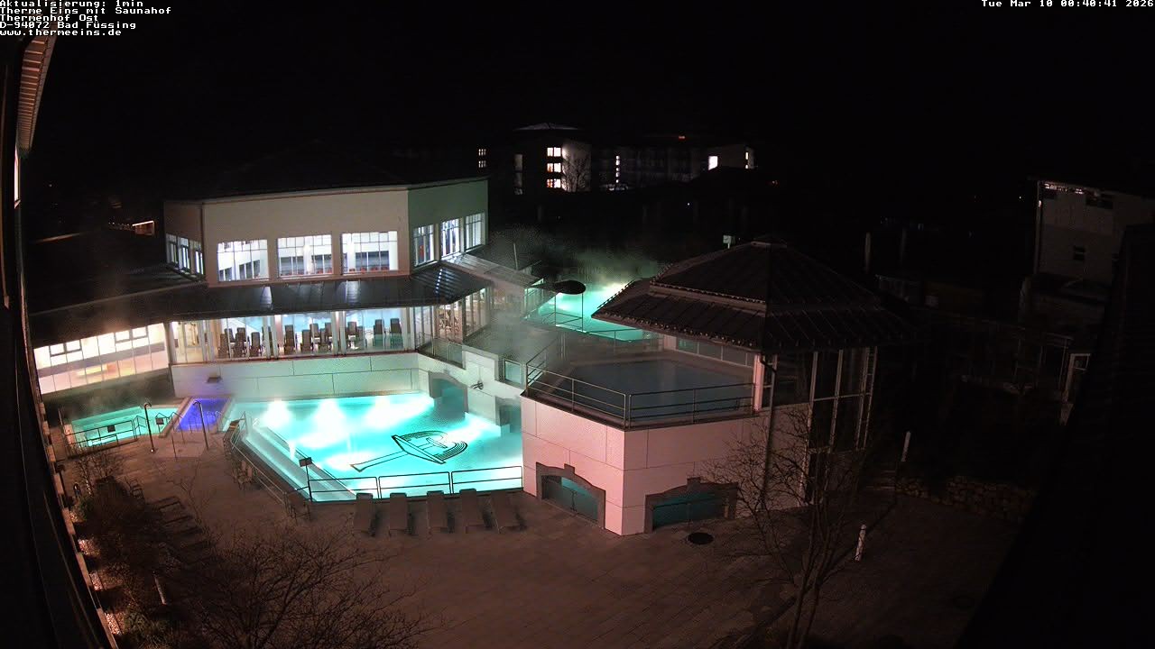 Archiv Foto Webcam Bad Füssing: Therme Eins - Thermenhof Ost