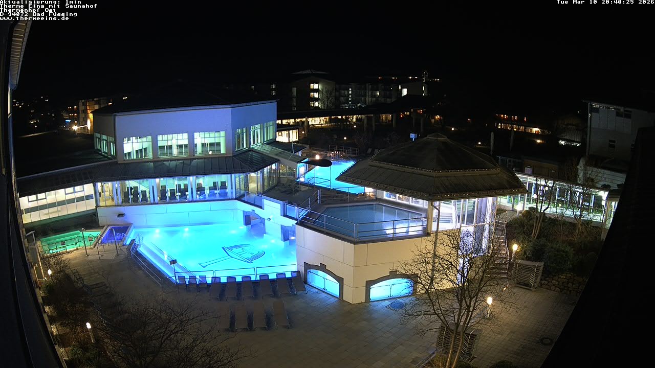 Archiv Foto Webcam Bad Füssing: Therme Eins - Thermenhof Ost