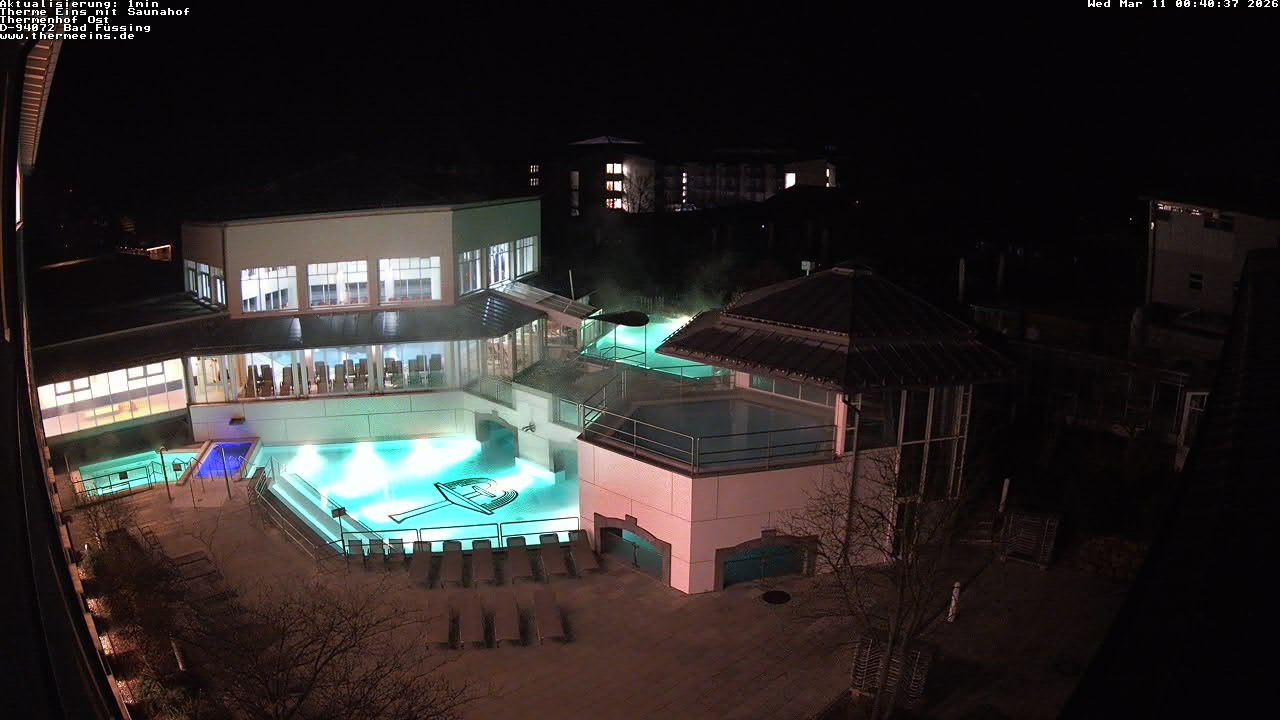 Archiv Foto Webcam Bad Füssing: Therme Eins - Thermenhof Ost