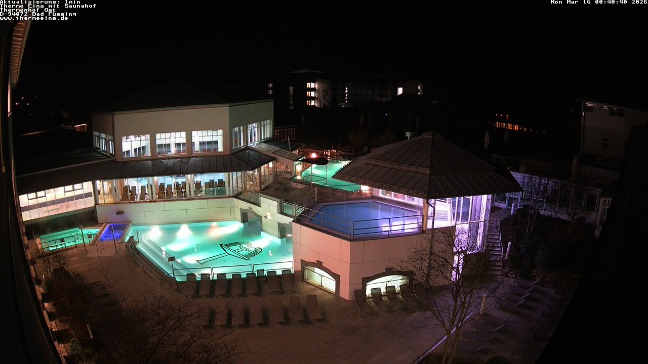 Archiv Foto Webcam Bad Füssing: Therme Eins - Thermenhof Ost