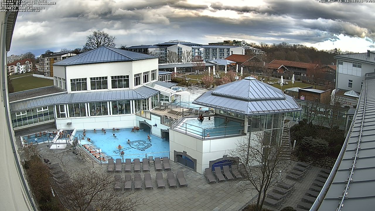 Archiv Foto Webcam Bad Füssing: Therme Eins - Thermenhof Ost