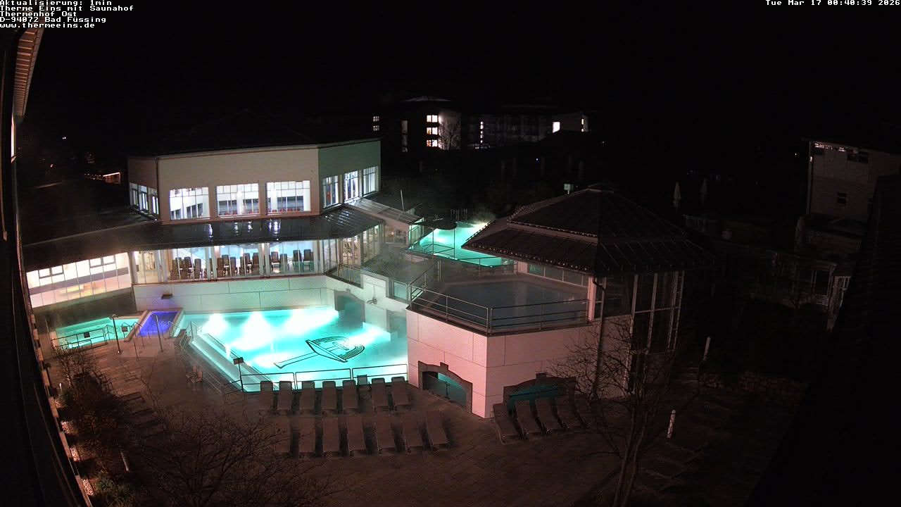 Archiv Foto Webcam Bad Füssing: Therme Eins - Thermenhof Ost