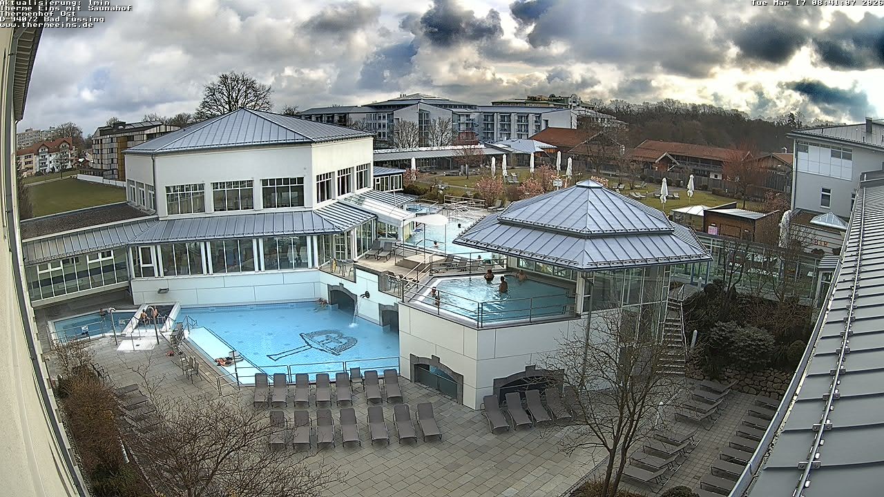 Archiv Foto Webcam Bad Füssing: Therme Eins - Thermenhof Ost
