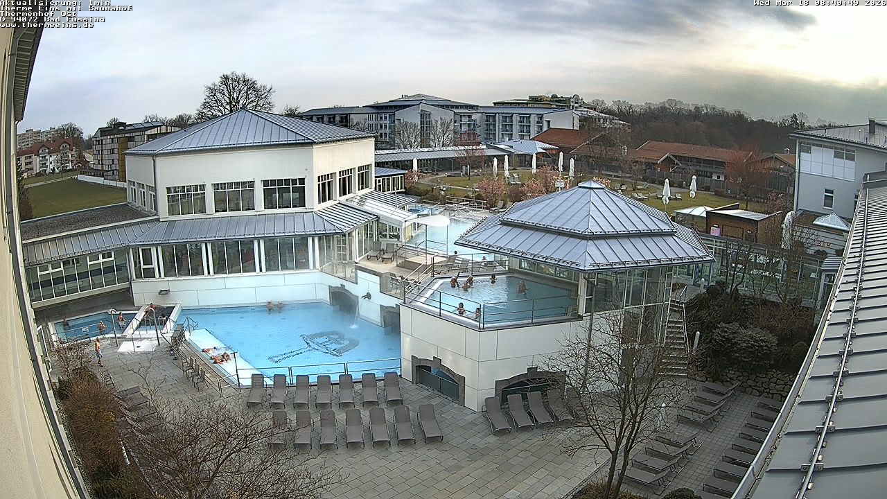 Archiv Foto Webcam Bad Füssing: Therme Eins - Thermenhof Ost