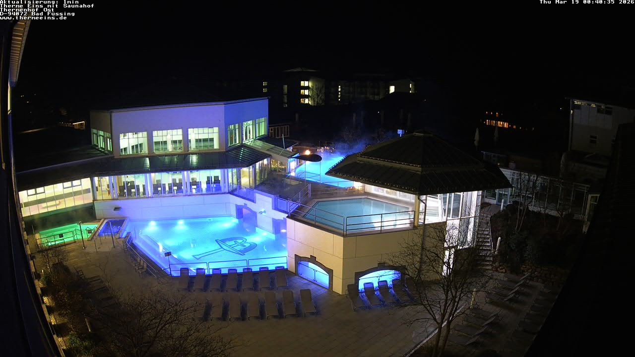 Archiv Foto Webcam Bad Füssing: Therme Eins - Thermenhof Ost