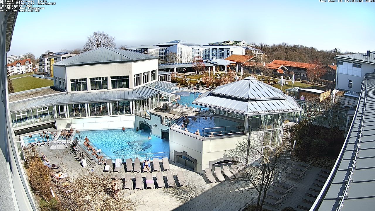 Archiv Foto Webcam Bad Füssing: Therme Eins - Thermenhof Ost