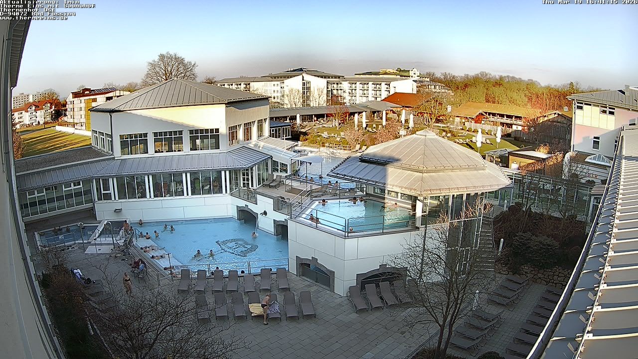 Archiv Foto Webcam Bad Füssing: Therme Eins - Thermenhof Ost
