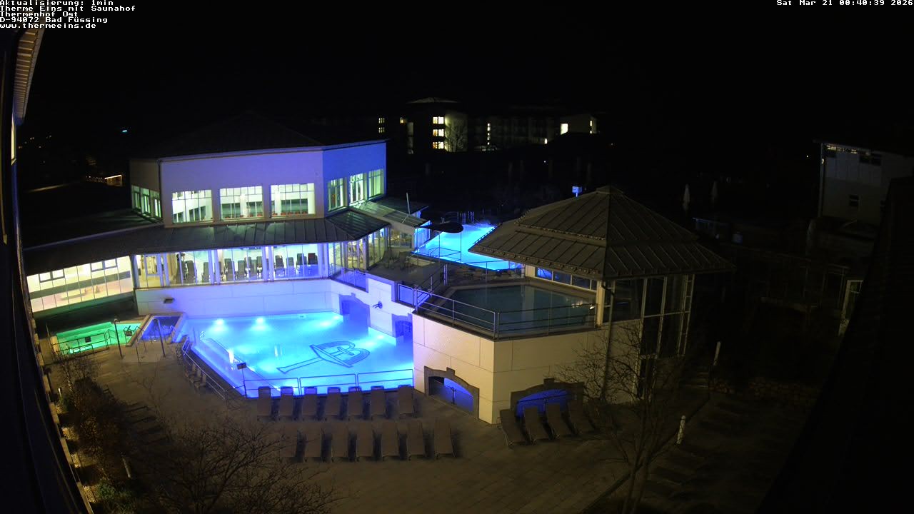 Archiv Foto Webcam Bad Füssing: Therme Eins - Thermenhof Ost