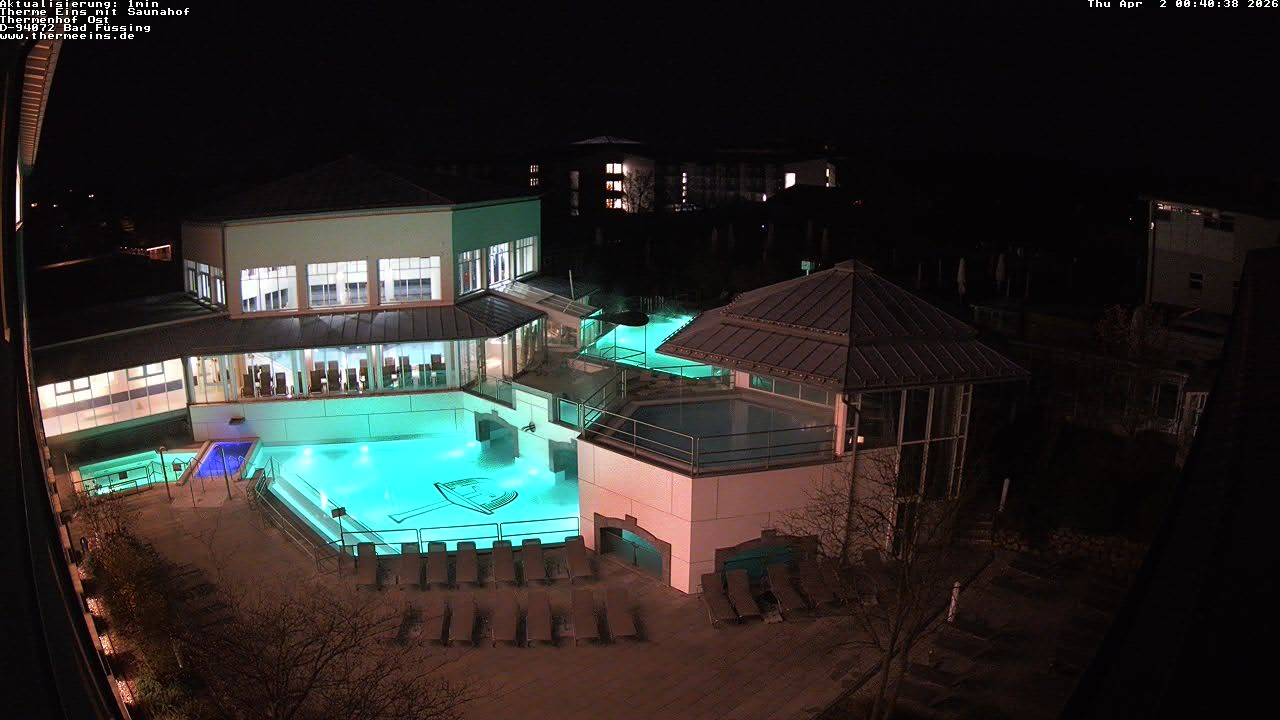 Archiv Foto Webcam Bad Füssing: Therme Eins - Thermenhof Ost