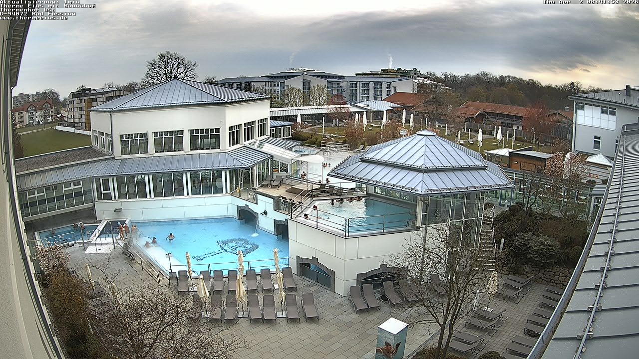 Archiv Foto Webcam Bad Füssing: Therme Eins - Thermenhof Ost