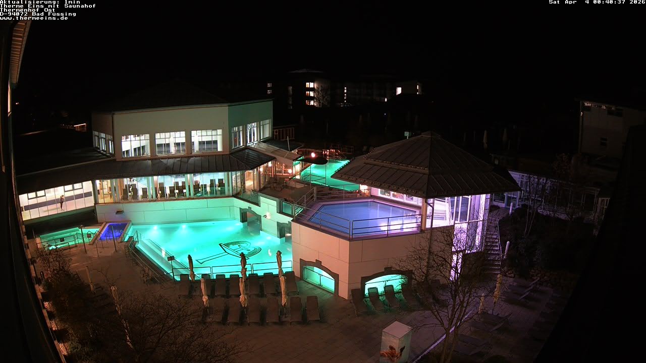 Archiv Foto Webcam Bad Füssing: Therme Eins - Thermenhof Ost