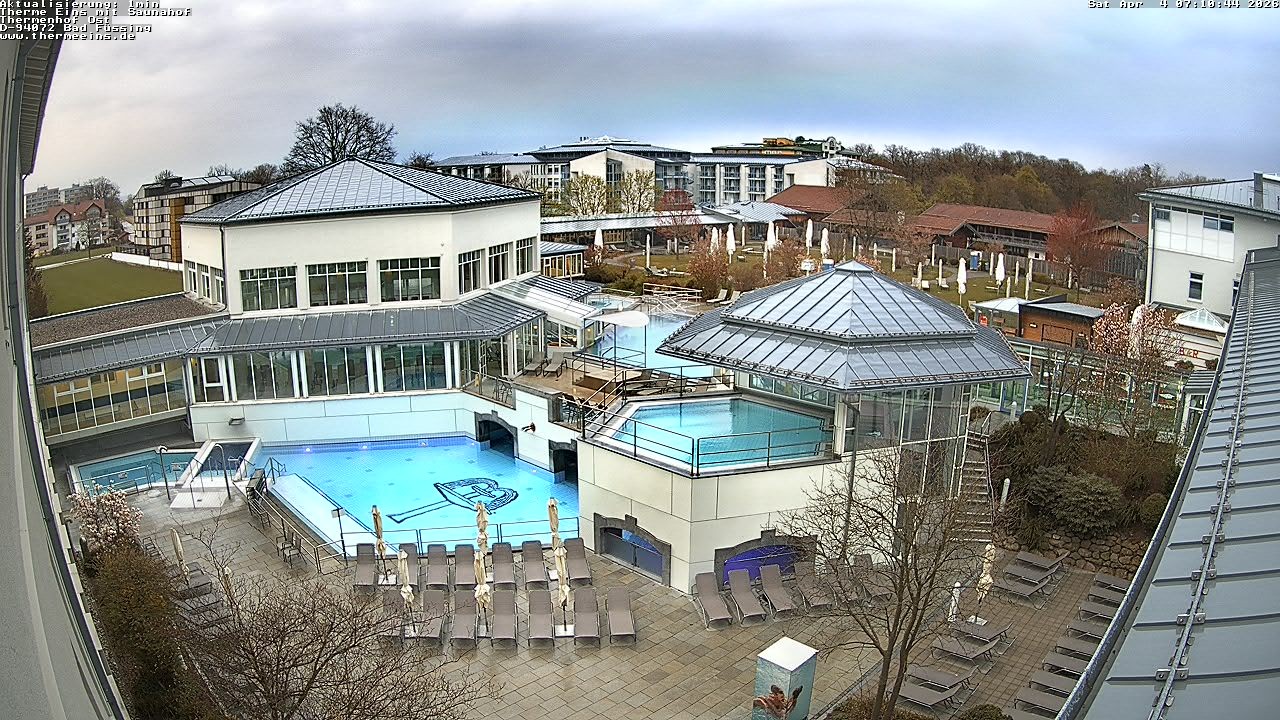 Archiv Foto Webcam Bad Füssing: Therme Eins - Thermenhof Ost