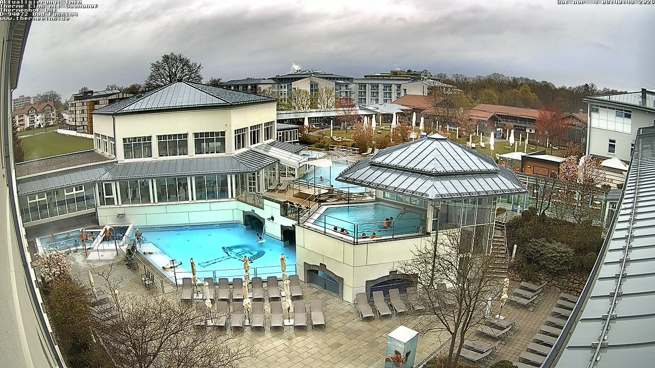 Archiv Foto Webcam Bad Füssing: Therme Eins - Thermenhof Ost