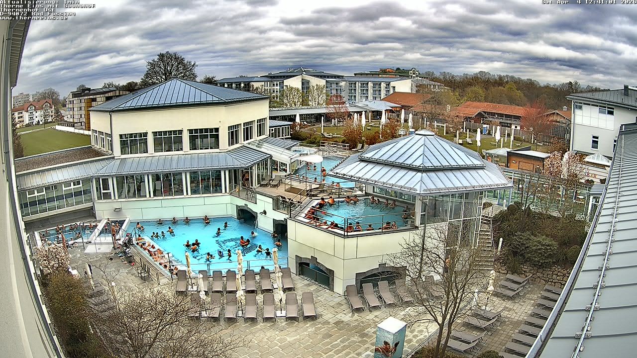 Archiv Foto Webcam Bad Füssing: Therme Eins - Thermenhof Ost