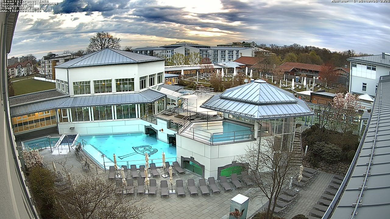 Archiv Foto Webcam Bad Füssing: Therme Eins - Thermenhof Ost