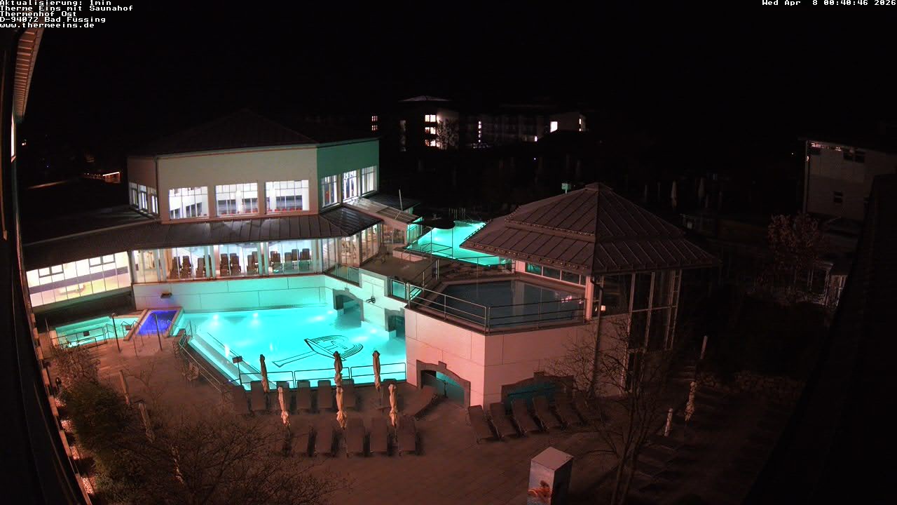 Archiv Foto Webcam Bad Füssing: Therme Eins - Thermenhof Ost