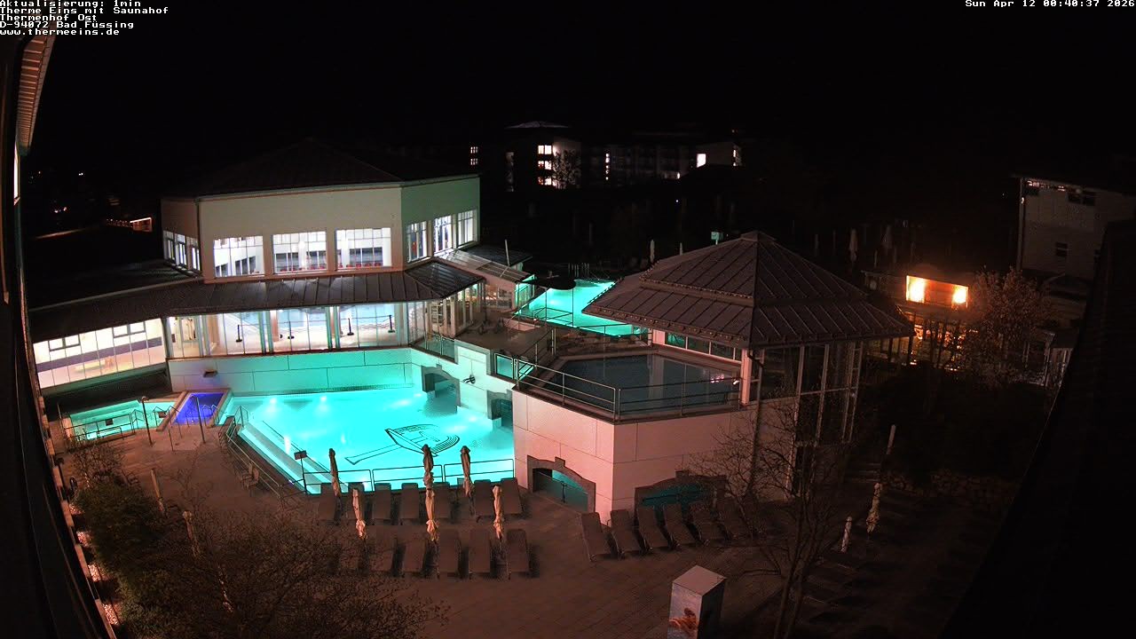 Archiv Foto Webcam Bad Füssing: Therme Eins - Thermenhof Ost