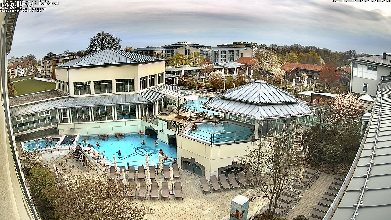Archiv Foto Webcam Bad Füssing: Therme Eins - Thermenhof Ost