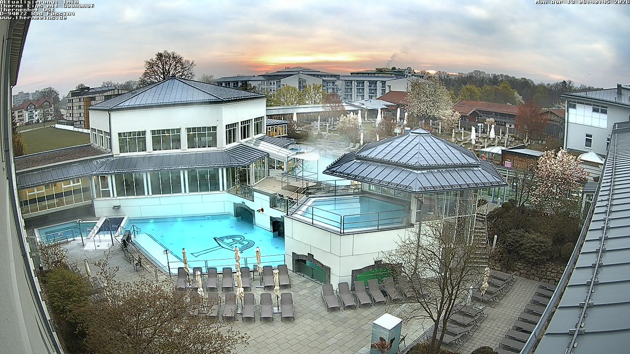 Archiv Foto Webcam Bad Füssing: Therme Eins - Thermenhof Ost