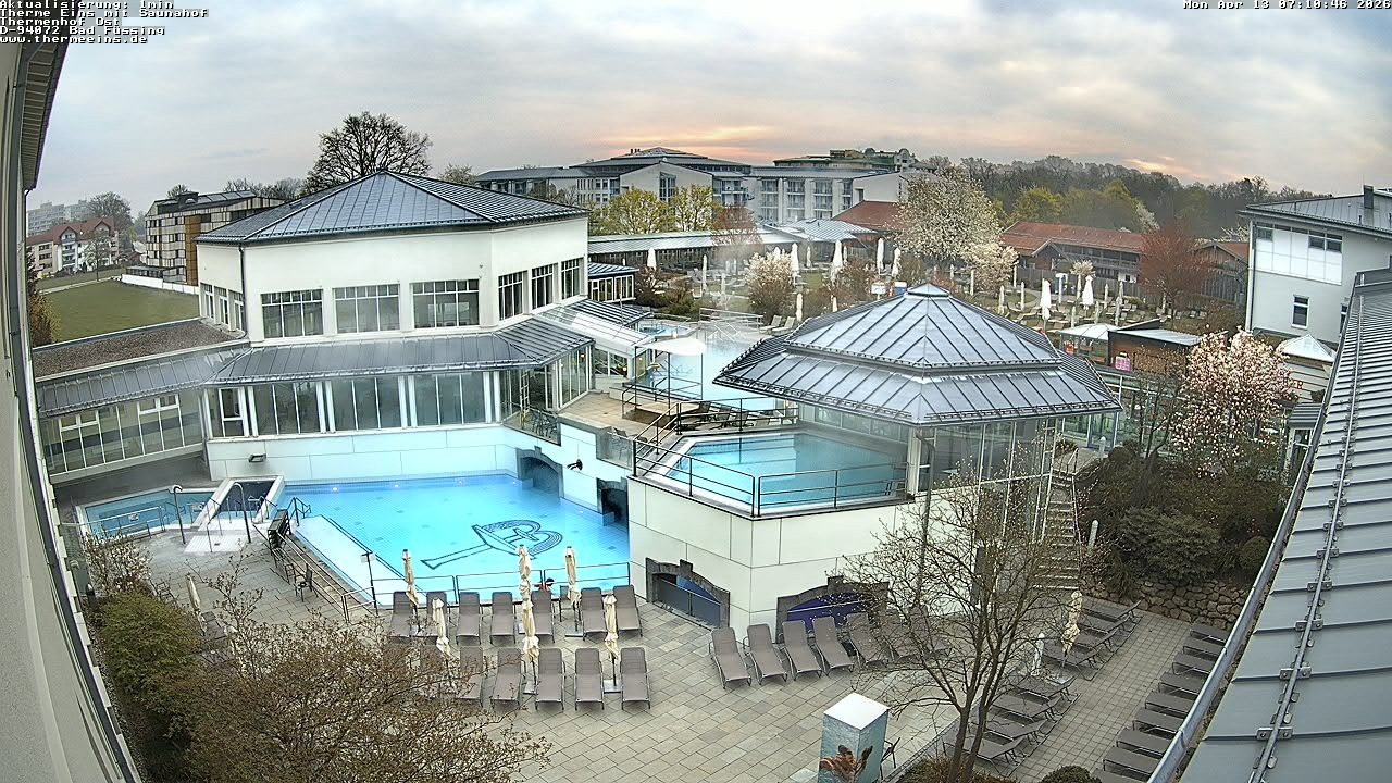 Archiv Foto Webcam Bad Füssing: Therme Eins - Thermenhof Ost