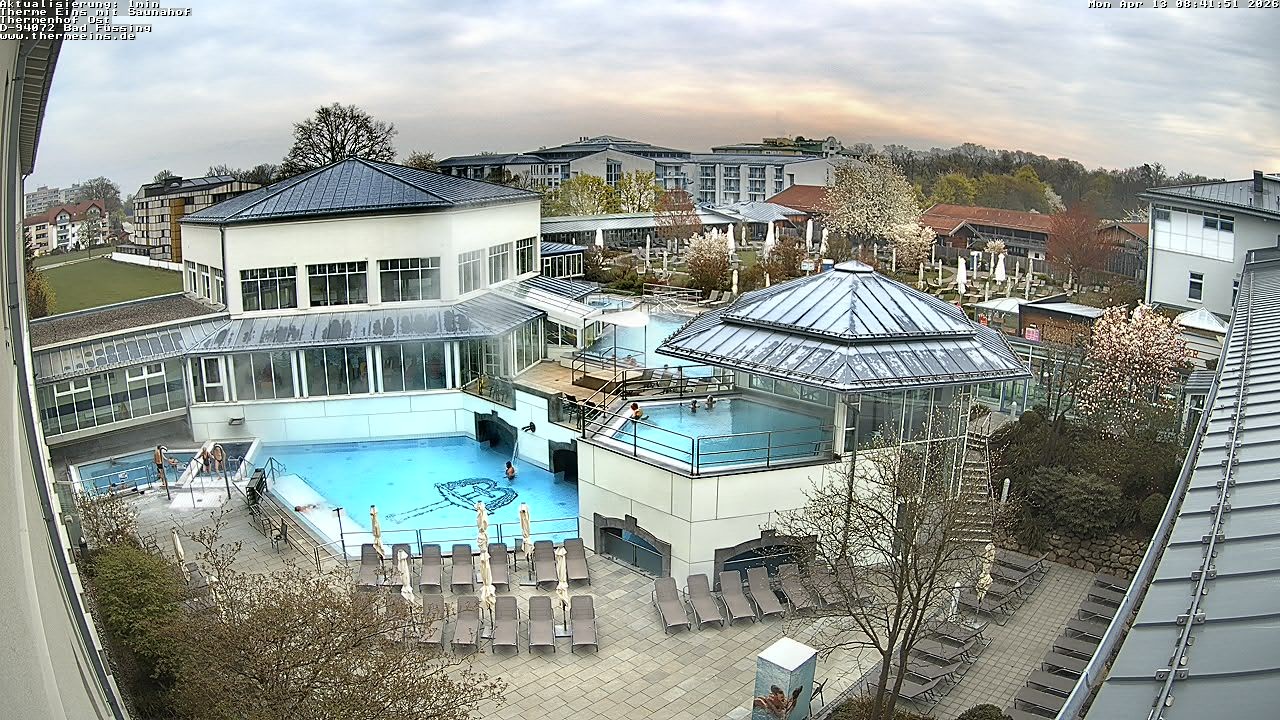 Archiv Foto Webcam Bad Füssing: Therme Eins - Thermenhof Ost