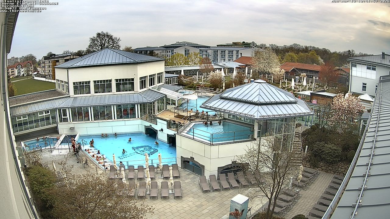 Archiv Foto Webcam Bad Füssing: Therme Eins - Thermenhof Ost