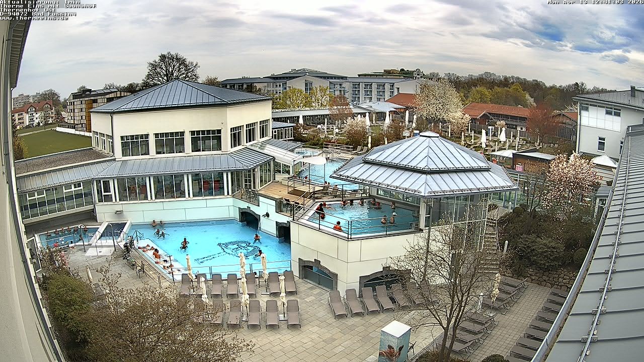 Archiv Foto Webcam Bad Füssing: Therme Eins - Thermenhof Ost