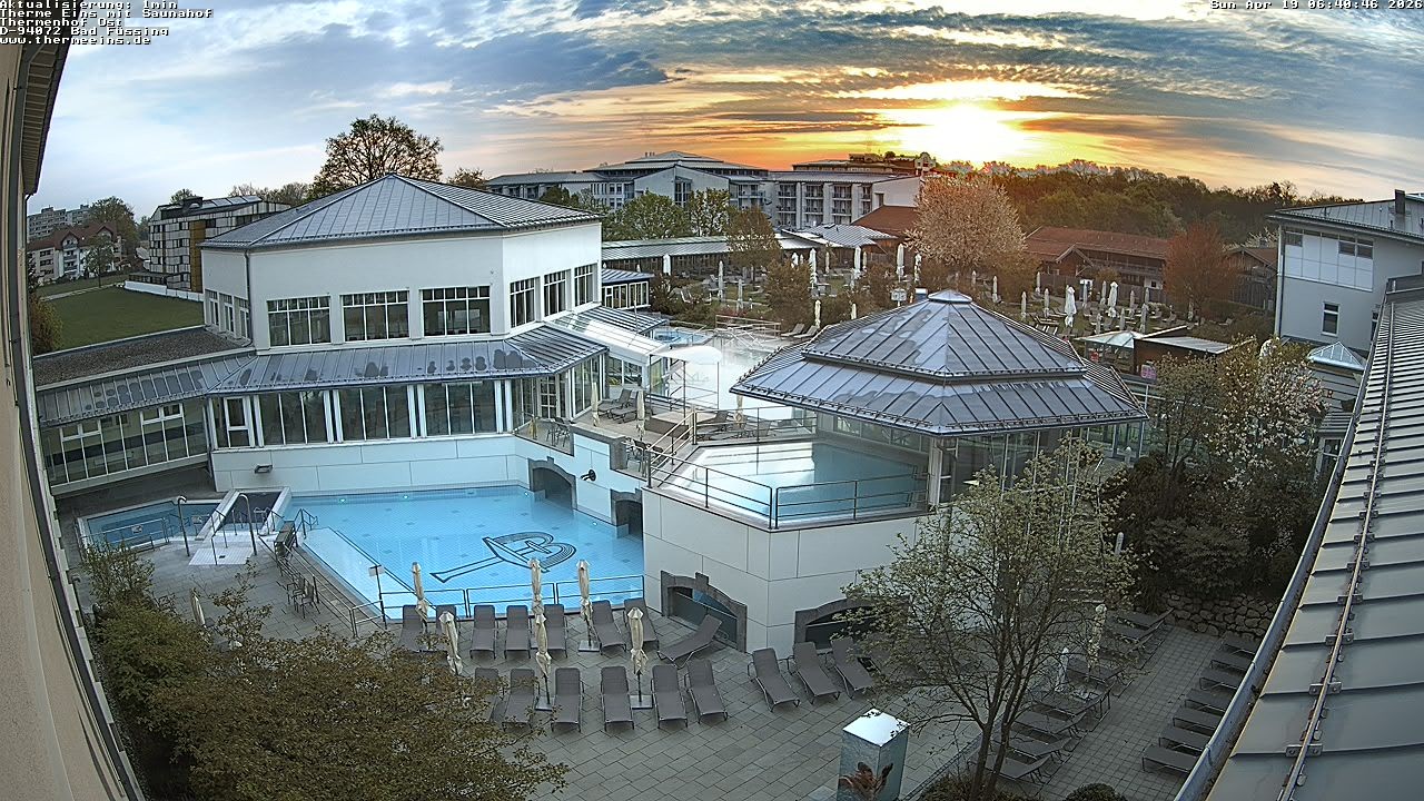 Archiv Foto Webcam Bad Füssing: Therme Eins - Thermenhof Ost