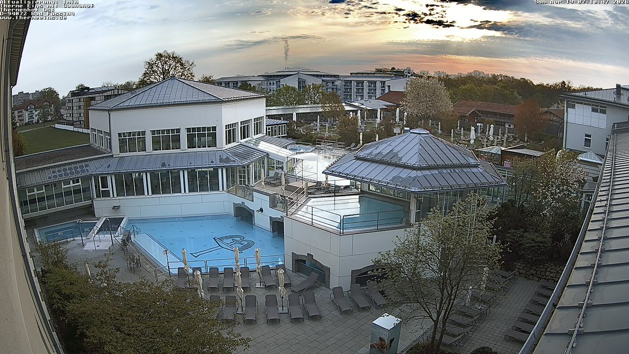 Archiv Foto Webcam Bad Füssing: Therme Eins - Thermenhof Ost