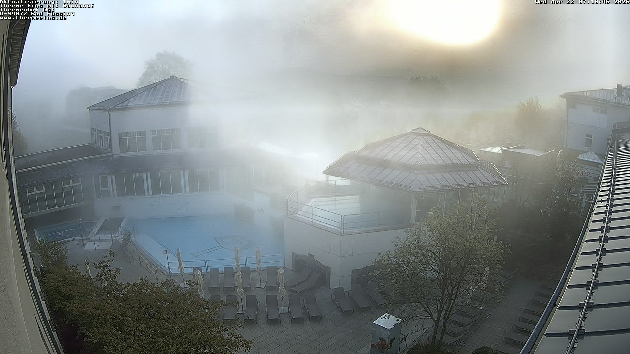 Archiv Foto Webcam Bad Füssing: Therme Eins - Thermenhof Ost