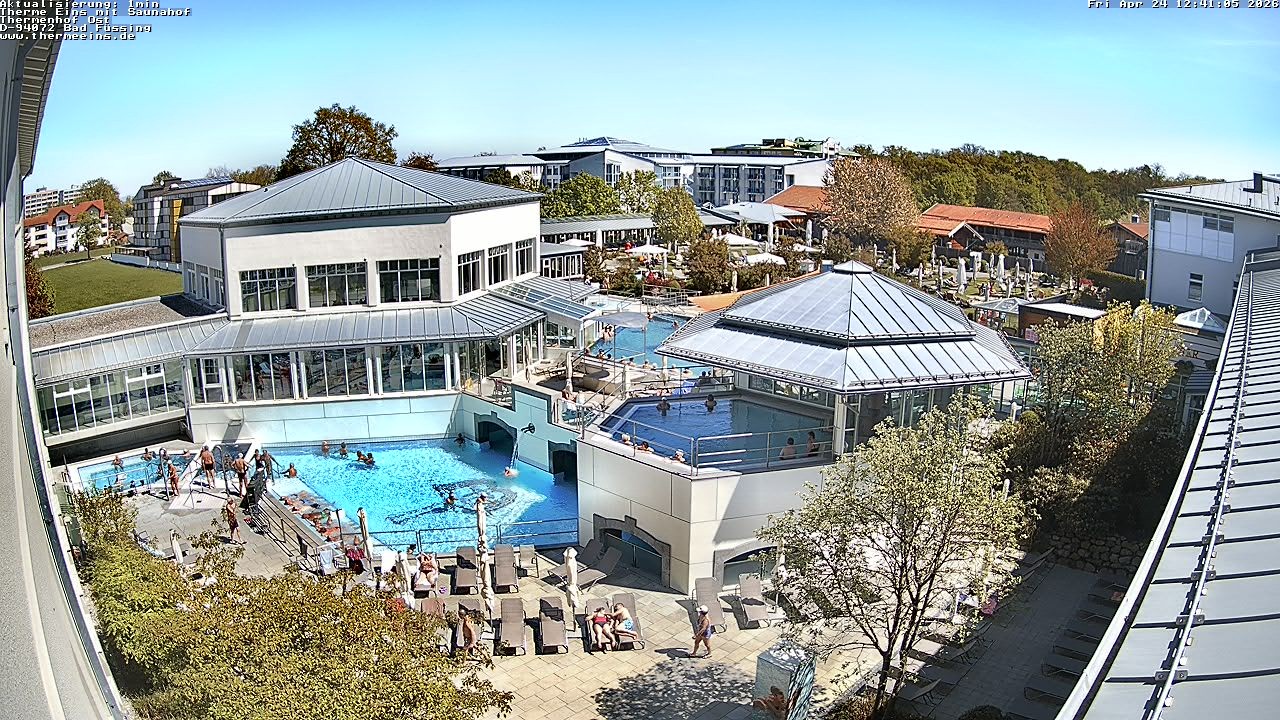 Archiv Foto Webcam Bad Füssing: Therme Eins - Thermenhof Ost