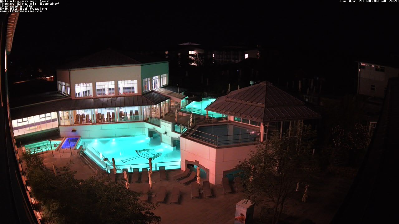 Archiv Foto Webcam Bad Füssing: Therme Eins - Thermenhof Ost