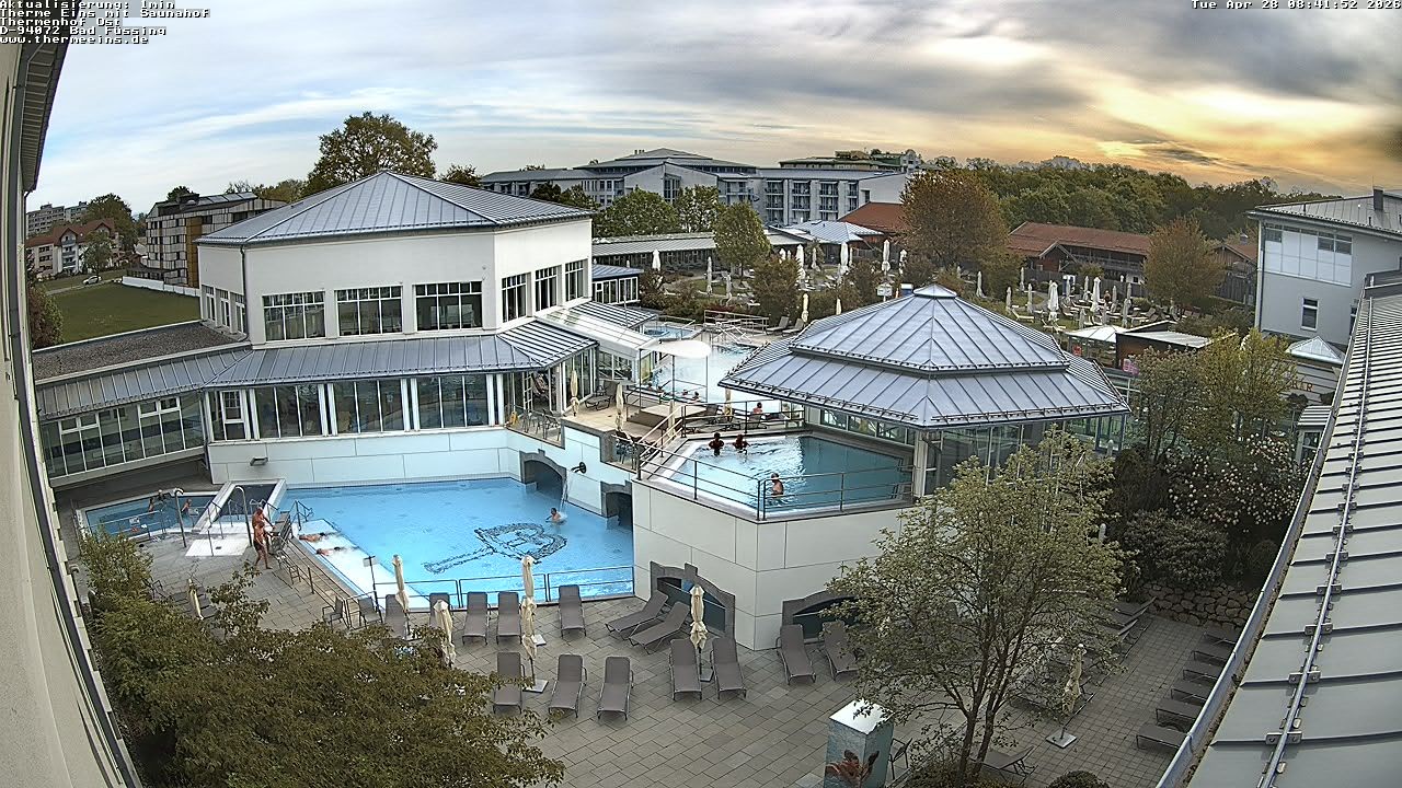 Archiv Foto Webcam Bad Füssing: Therme Eins - Thermenhof Ost