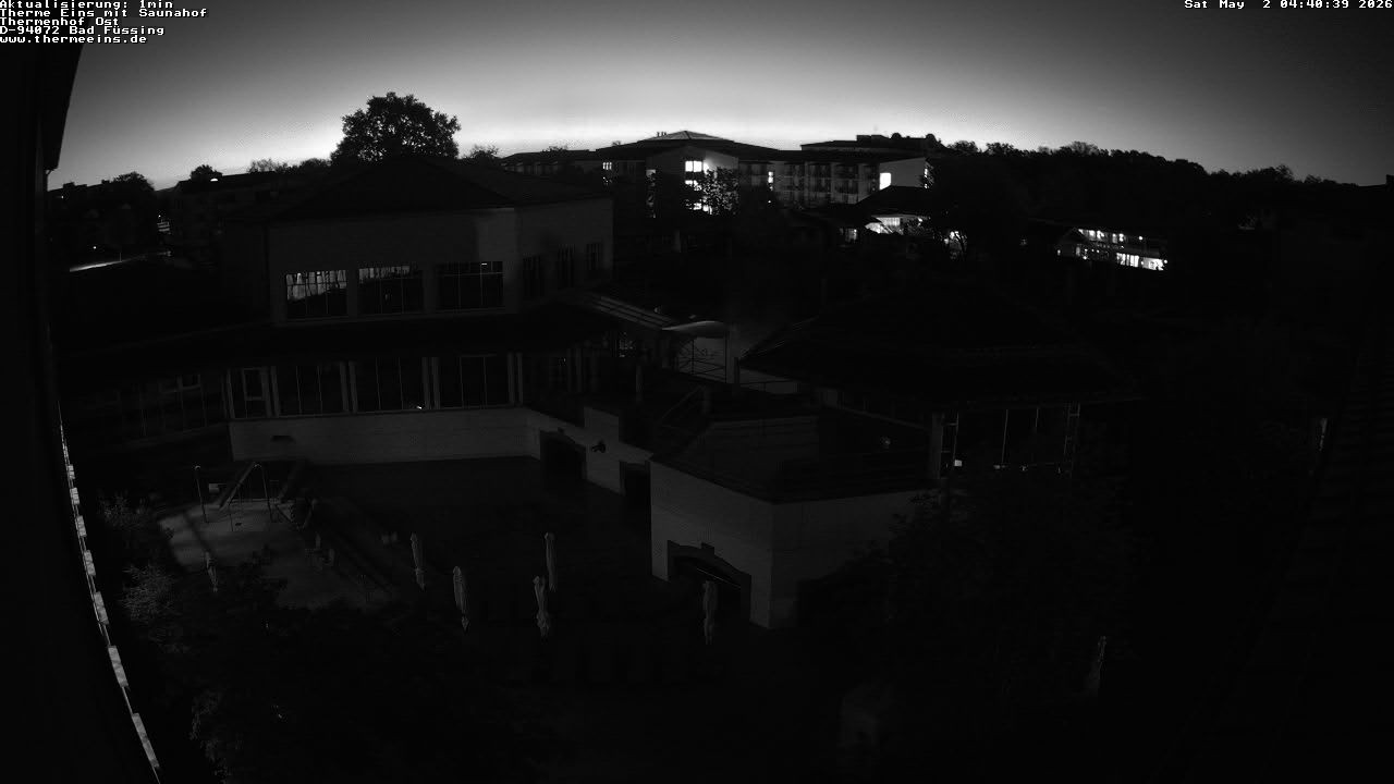 Archived image Webcam Bad Füssing: Thermal Bath 1 - East
