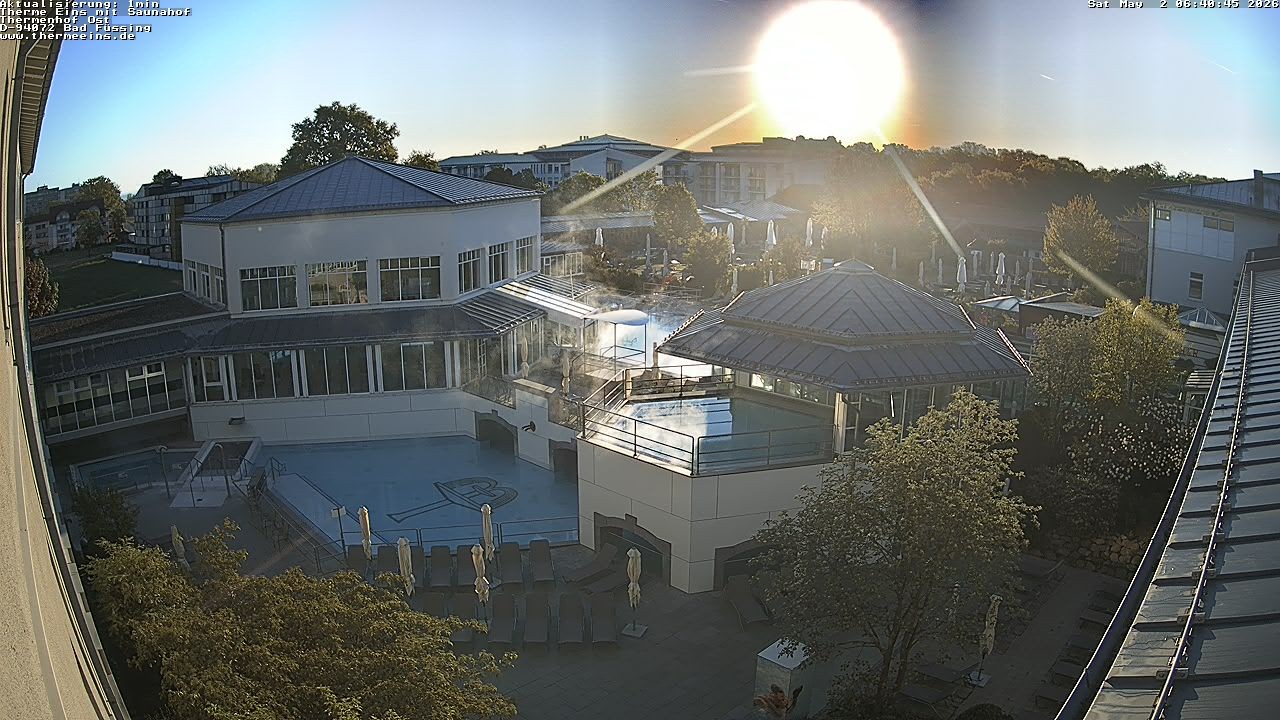 Archiv Foto Webcam Bad Füssing: Therme Eins - Thermenhof Ost