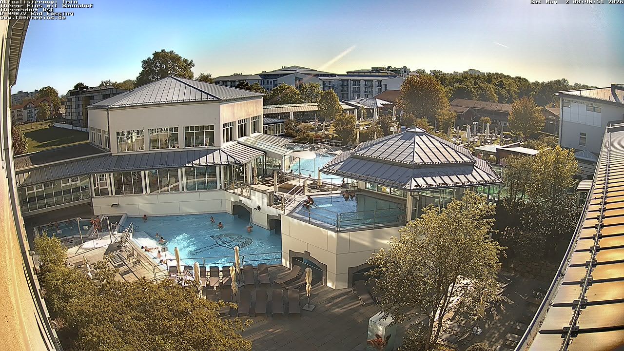 Archiv Foto Webcam Bad Füssing: Therme Eins - Thermenhof Ost