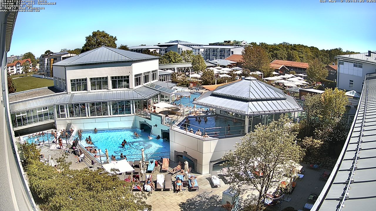 Archiv Foto Webcam Bad Füssing: Therme Eins - Thermenhof Ost