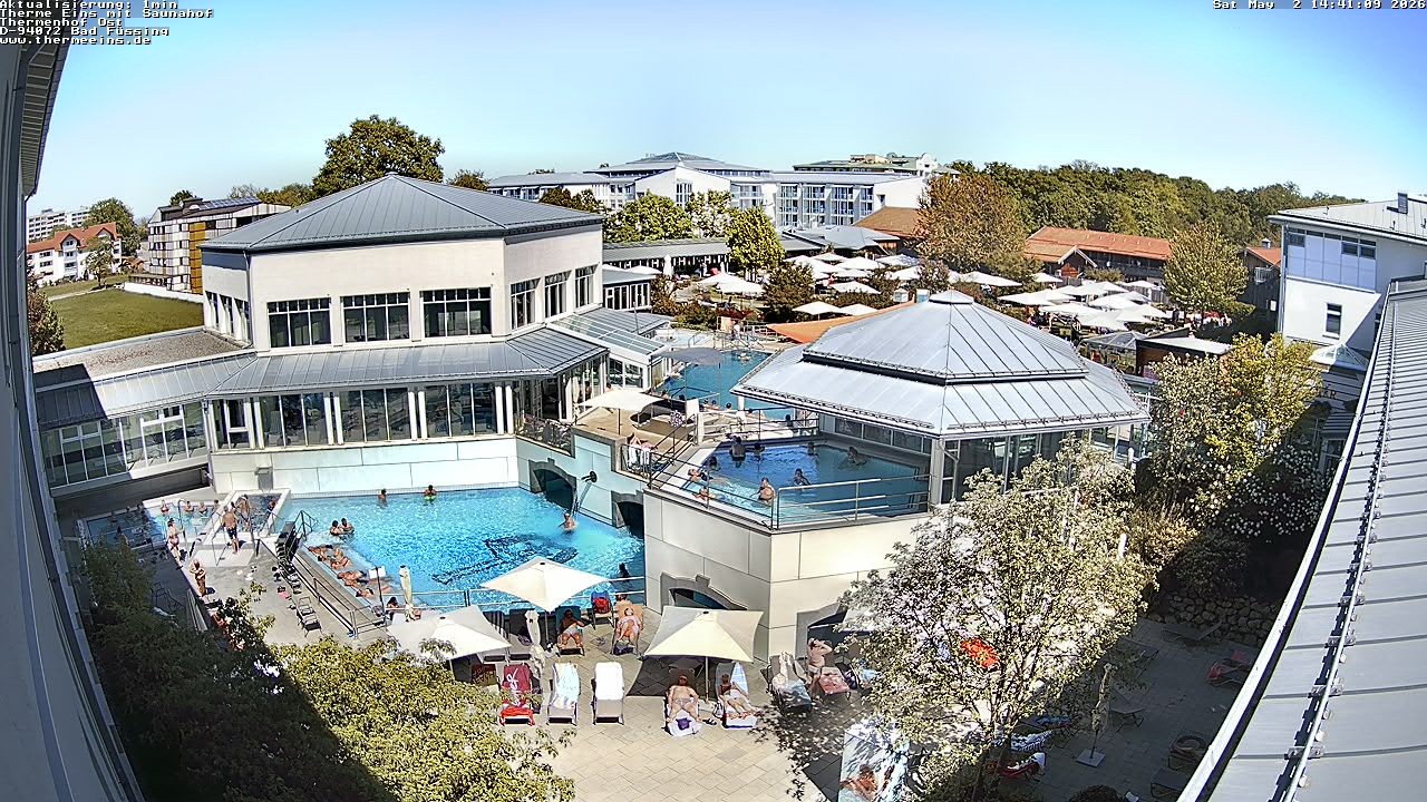 Archiv Foto Webcam Bad Füssing: Therme Eins - Thermenhof Ost