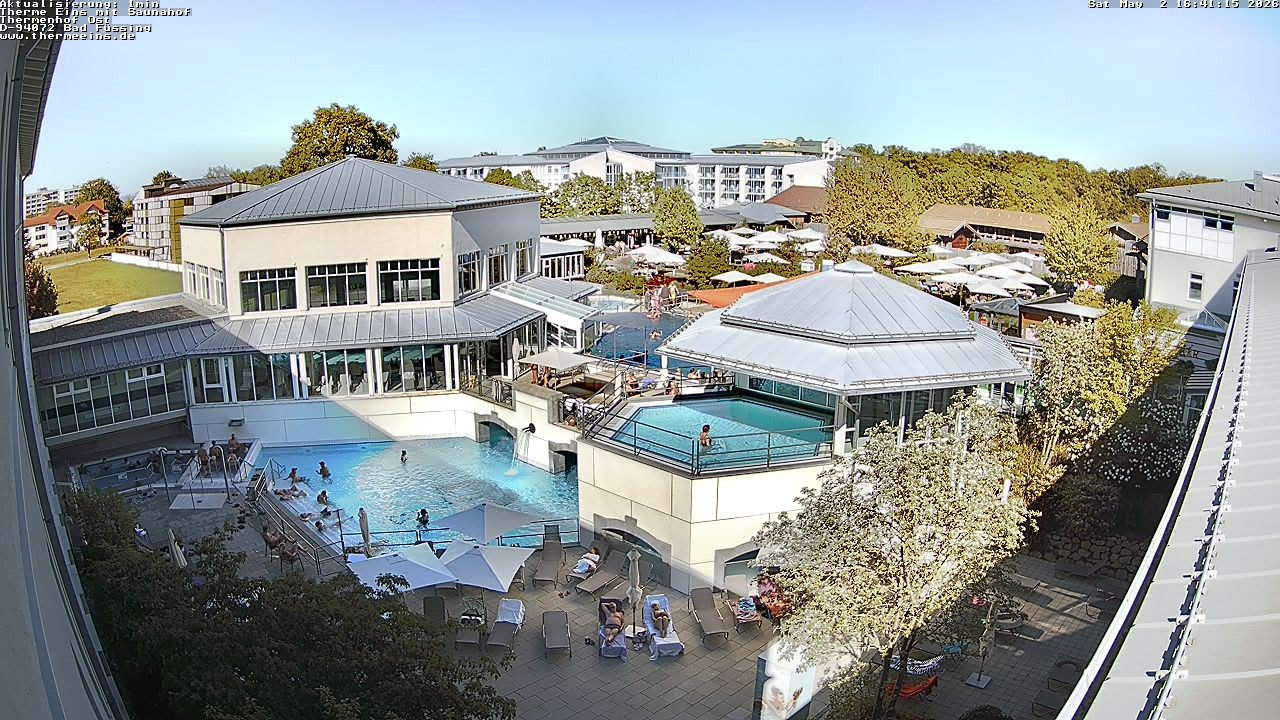 Archiv Foto Webcam Bad Füssing: Therme Eins - Thermenhof Ost