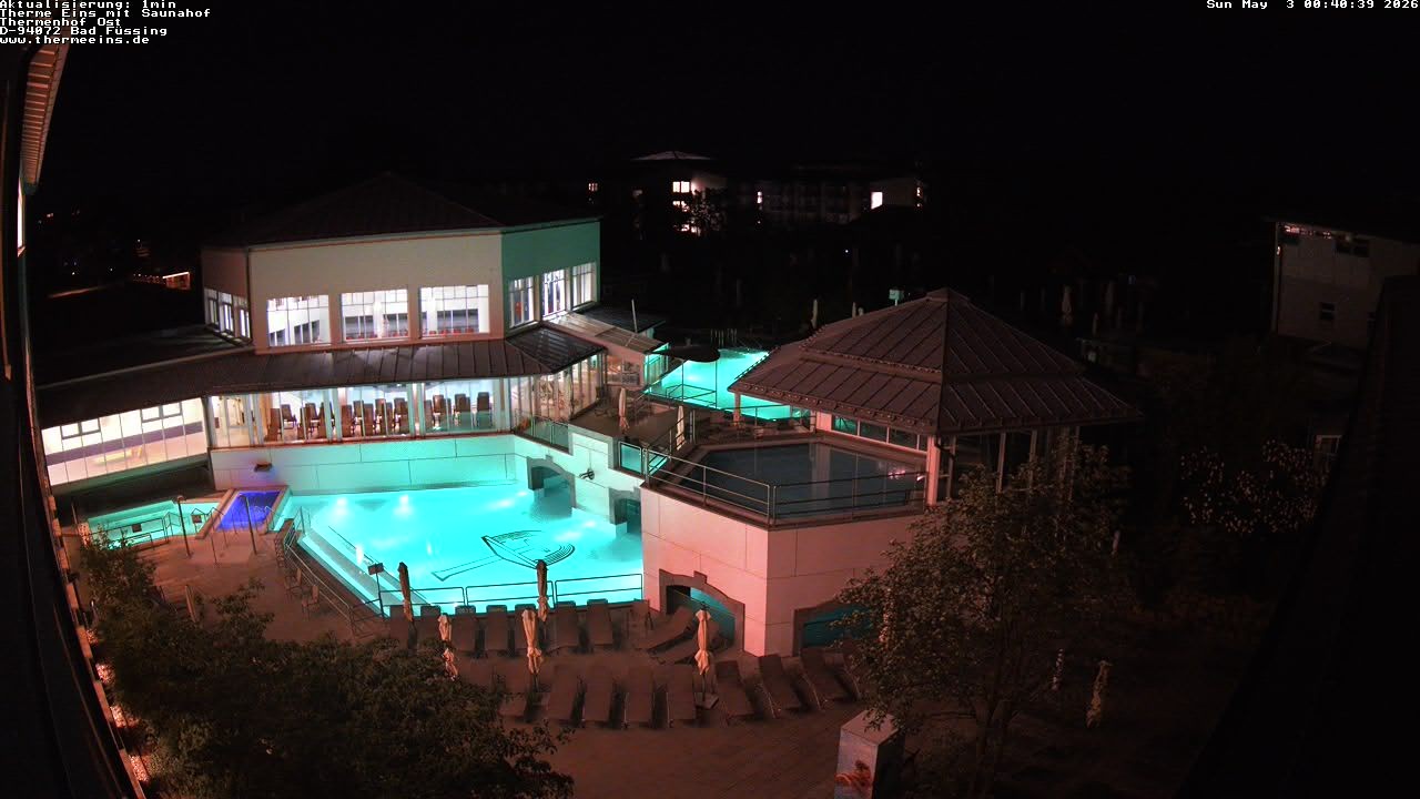 Archiv Foto Webcam Bad Füssing: Therme Eins - Thermenhof Ost