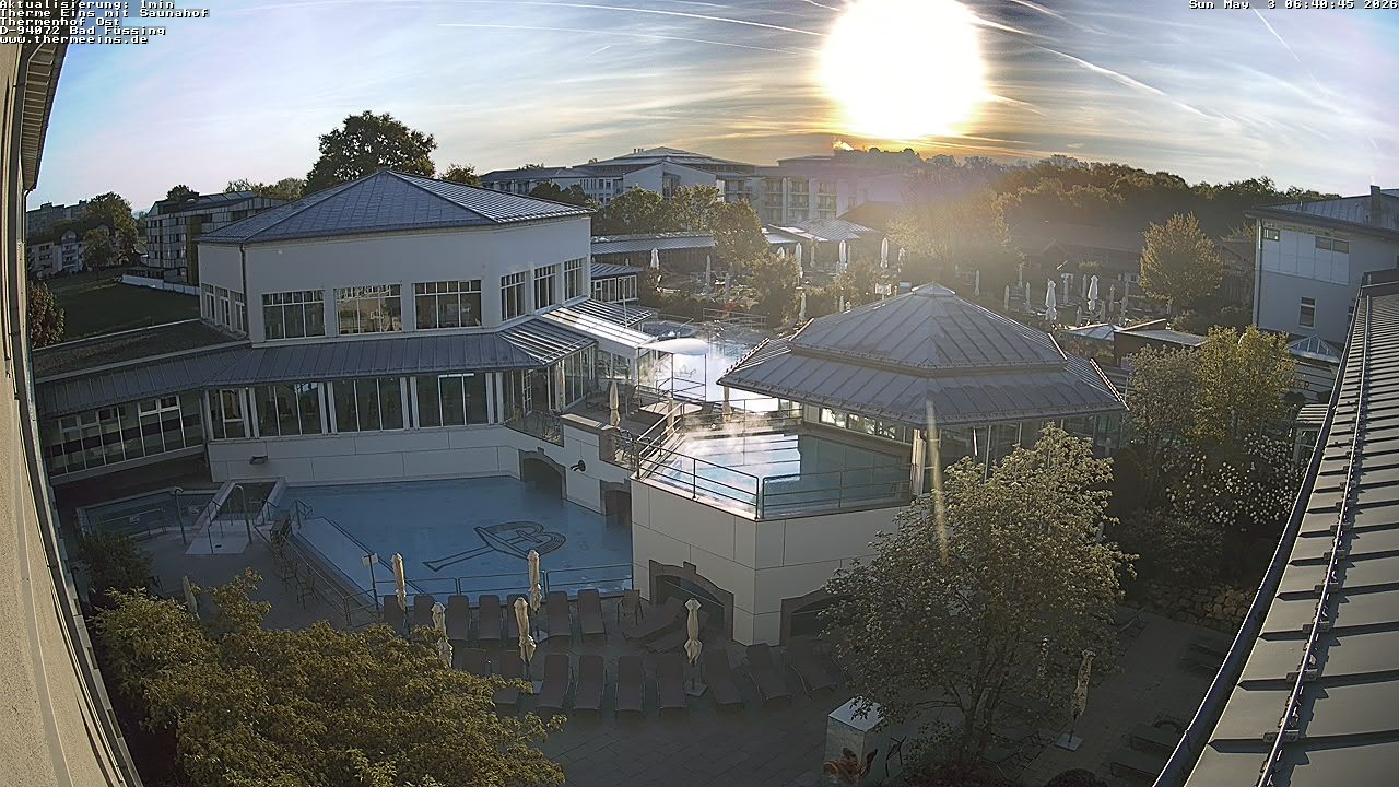 Archiv Foto Webcam Bad Füssing: Therme Eins - Thermenhof Ost