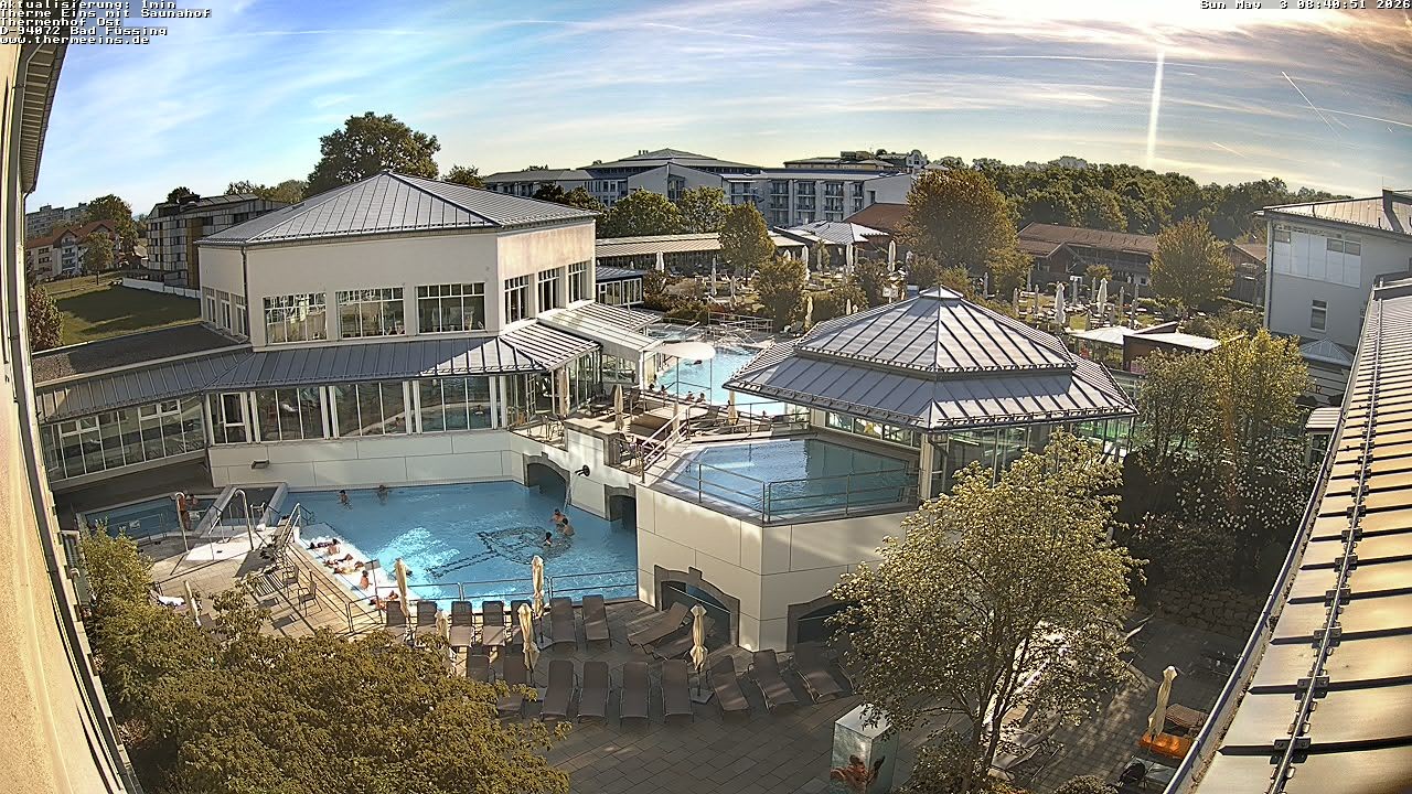 Archiv Foto Webcam Bad Füssing: Therme Eins - Thermenhof Ost